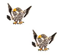 Beaupretty 2 pcs Exaggerated Eagle Bird Brooch Pin for Men Unique Alloy Design with Electroplating Drips Oil Stylish Corsage Accessory for Clothing Scarves and Hats
