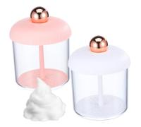 Beaupretty 2 Pcs Foam Maker for Face Wash Easy to Use Skincare Tool for Quick Foaming Detachable Design Safe Materials for All Ages White Pink