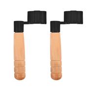 Beaupretty 2 Pcs Guitar String Winder with Wooden Handle for Acoustic Electric Guitars Luthier Tool for Rapid String Changes Beginner-friendly Peg Puller and Winding Tool