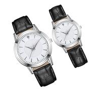 Beaupretty 2 Pcs Luminous Lovers Watch with Straps Design Simple Style for Men and Women Festival Gift Suitable for Casual and Formal Occasions