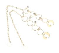 Beaupretty 2 pcs Metal Hoop Earphone Lost Earrings Clips for Crystal Decorative Ear Clips Stylish Wireless Headset Accessories for Women