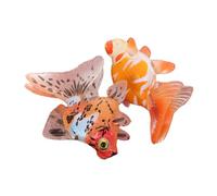 Beaupretty 2 Pcs Realistic Goldfish Models Plastic Fish Decorations for Fish Tanks for Learning About Sea Life and Biodiversity