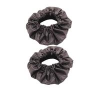 Beaupretty 2 Pcs Stroller Wheel Cover Protector, Black Oxford Cloth Wheel Protective Cover with Flexible Fit for Floor Protection, for Home Use and Outdoor Travel