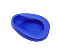 Beaupretty 2 Pcs Thickened Plastic Bedpans for Elderly and Disabled Portable Toilet Bowls for Bedridden Patients Nursing Home and Home Care Aid in Blue