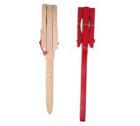 Beaupretty 2 Pcs Wooden Hand Clapper Castanets with Long Handle for Kids Toddlers, Early Education Musical Instruments, Children’s Percussion Rhythm Toys for Boys and Girls