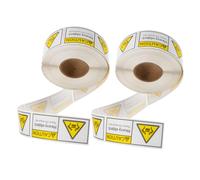 Beaupretty 2 Rolls Heavy Package Warning Stickers Adhesive Heavy Labels for Moving Boxes Secure Strong Adhesion Shipping Caution Overweight Packaging Team Lift Alert