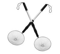 Beaupretty 2 Sets Beach Sand Sifter with Removable Handle Large Scoop Head for Shell Collecting and Rock Digging Portable Stainless Steel Sand Scoop for Beach Treasure Hunting and Outdoor