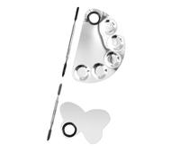 Beaupretty 2 Sets Cosmetic Mixing Palettes with Tool for Nail Salon Manicure Smooth Surface Makeup Pigment Palette for Blending Foundation and Nail Polish Colors