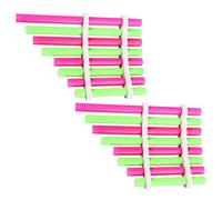 Beaupretty 2 Sets DIY Homemade Panpipe Education Musical Instrument Kit for Students Science Experiment Colorful Pan Flute Folk Instrument Learning Kit