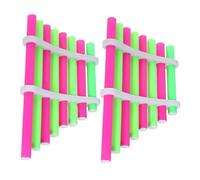 Beaupretty 2 Sets DIY Small Pan Flute for Educational Science Project Kit Enhancing Creativity Hands Skills and Sound Perception with Self Assembly Musical Instrument Plaything