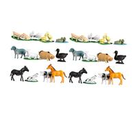 Beaupretty 2 Sets Farm Animal Models for Educational and Desktop Decorations Simulation Animal Figures for Early Learning and Natural Science Teaching