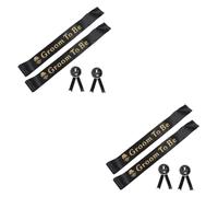 Beaupretty 2 Sets Groom Sashes with Badges Satin Engagement Party Sashes for Bachelorette Celebrations Future Groom Accessories for Unforgettable Memories