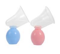Beaupretty 2 Sets Manual Breastmilk Pump Portable Breastfeeding Supplies for Moms Easy to Clean Durable Design Compact Includes Pumps