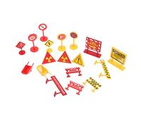 Beaupretty 2 Sets Miniature Traffic Sign Models for Early Education Playset with Realistic Road Signs Compact and Safe Traffic for Rules