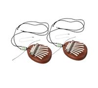 Beaupretty 2 Sets Portable Mini Kalimba Thumb Piano Finger Piano Water Drop Shape Sapele Wood Musical Instrument Easy to Learn for Beginners and Music Enthusiasts