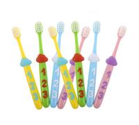 Beaupretty 2 Sets Toothbrush with Soft Bristles and Number Handles for Boys Ages Manual Tooth Brush for Plaque Removal and Healthy Oral Care