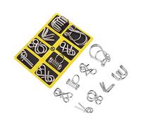 Beaupretty 2 Sets Wire Ring Puzzles Educational Intelligence Game for Adults Multi Level Unlock Brain Teasers to Boost Iq and Enhance Problem Solving Skills