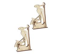 Beaupretty 2 Sets Wooden Woodpecker Puzzle DIY Model Educational Assembly Craft for Boys Creative Problem-solving Spatial Reasoning Building