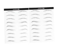 Beaupretty 2 Sheets Simulation Eyebrow Stickers Hair Like Tattoo Transfers for Women Easy to Use Natural Look Suitable for Sparse No Eyebrows Mixed Styles