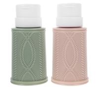 Beaupretty 2 x Dispenser Pump Bottle Organiser for Facial Water Lotions Knocking Pump Dispenser for Pressing Down Liquids Dosing Bottles Water Bottle Hand Soap Bottle Gel PP