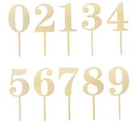 Beaupretty 20 Pcs Cake Toppers Acrylic Birthday Cake Decorations Simple Elegant Design for All Occasions Easy to Use Versatile