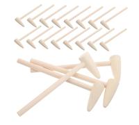 Beaupretty 20 Pcs Mini Wood Mallets for Small Hammer for Motor Skill Development Creative DIY Crafting and Group Play Friendly