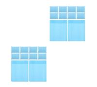 Beaupretty 20 Pcs Water-absorbing Bird Cage Pad Paper 13x17 Inches | Disposable Liner Tray, Leak-proof Bottom Design, Breathable PE Paper Non-woven Build, Blue