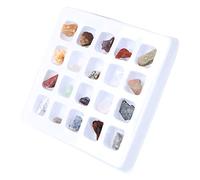 Beaupretty 20-Piece Rough Stone Specimens Set for Students Educational Geology Kit for Preschool Science Learning and Nursery Activities