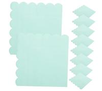 Beaupretty 20 Sheets Mint Green Scalloped Edge Paper Napkins for Parties Thickened Tissue Serviettes for Festivals and Special Events Lightweight and Portable Design