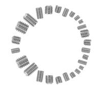 Beaupretty 200pcs Stainless Steel Set Screws M3-m8 Assorted Grub Screw Kit with Flat End Hex Socket for Industrial Fastening and Mechanical Assembly