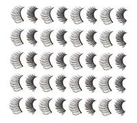 Beaupretty 20pairs Natural False Eyelashes Girl Beauty Lashes Classic Wispy Lashes Natural Realistic Look