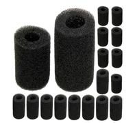 Beaupretty 20PCS Aquarium Pre-filter Sponge High Density Intake Guard for Fish Tank Fit Tail Sweep Scrubber Replacement Micro Particle Blocking for Cleaner Water and Healthy Ecosystem