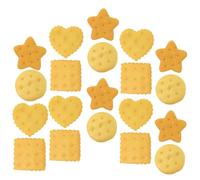 Beaupretty 20pcs Artificial Biscuit Models with Real Touch Feeling and Photo Prop Function, Plastic Resin Material, Creative Style for Photography Props and Food Trade Showcase Style