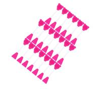 Beaupretty 20pcs Bear Face Mask Brush Silicone Double-headed Pore Cleansing Tool for Skin Care Gentle Exfoliating Facial Mask Applicator