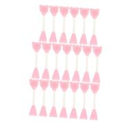 Beaupretty 20pcs Bear Face Mask Brush Silicone Face Scrubber Pore Brush for Facial Cleansing