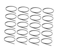 Beaupretty 20pcs Binding Purfling Strips Guitar Binding Edging Trims for Acoustic Classical Guitar Black Plastic Decorative Strip for Fingertip Protector