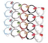 Beaupretty 20pcs Cartoon Hair Accessories Animal Design Elastic Hair Ties Ropes for Girls Includes Dinosaur and Other Cartoon Characters for Ponytail Holders and Daily Use