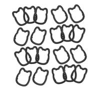 Beaupretty 20pcs Cat Shape Spring Snap Keychain Hooks for DIY Accessories Zinc Alloy Clasp Rings for Backpacks Purses Bags Versatile Key Holder and Bag Charm