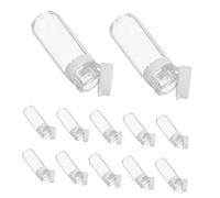 Beaupretty 20pcs Clear Glass Travel Bottles Leak Refillable Mini Jars with Airtight Lid Portable Moisturizer and Containers for Skincare Essential Oils Makeup Essentials