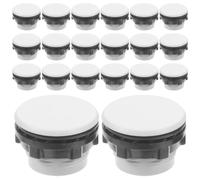 Beaupretty 20pcs Electrical Enclosure Filler Plug for Panel Mount Switches, Plastic Push Button Switch Cap Modular Structure and Abrasion-resistant Surface, for Property Distribution Rooms