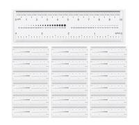 Beaupretty 20pcs Flexible Nail Art Measuring Ruler Set with Soft Plastic Material Double Scale Marks for Precise Nail Size Measurement Manicure Tool for Salon and DIY