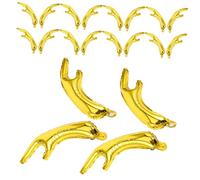 Beaupretty 20pcs Golden Reindeer Antler Foil Balloons Christmas Balloon Decorations for Birthday Party Photo Props Creative Animal Horn Festive Supplies