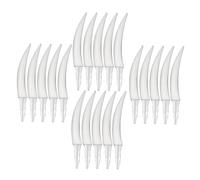 Beaupretty 20PCS Halloween Pumpkin Teeth DIY Decor Kit Plastic Fangs Supplies for Jack-o-lantern Scary Mouth Inserts for Home School Party Pumpkin Decorating Activities