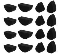 Beaupretty 20pcs High Density Black Face Paint Sponges for Festivals and Parties Soft and Portable Makeup Sponges for Art Work Halloween Makeup and Creative Face Painting Droplet Shapes