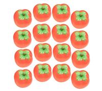 Beaupretty 20pcs Lifelike Mini Persimmon Models Simulation Fruit Props for Home Decoration Dollhouse Photography Realistic Imitation Fruit Adornment for Rooms and Teaching Tools