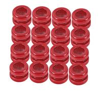 Beaupretty 20pcs Metal Guitar String Beads Professional Sound Quality Unique Design High-strength Steel Colorful Red Easy Identification for Acoustic Folk Guitars and Electric Bass Live
