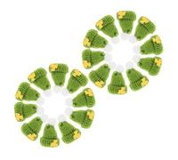 Beaupretty 20pcs Mini Knit Hats for Dolls Irish Green St Patrick's Day Party Accessories Tiny Decorative Hats for Crafts and Celebrations for Themed Events and Decorations