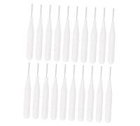 Beaupretty 20pcs Mini Makeup Brushes Set Caps Portable Cosmetic Brushes for Girls for Travel and Eyebrow Filling
