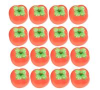 Beaupretty 20pcs Mini Persimmon Model Lifelike Simulated Fruit Decoration for Home Photography Teaching Glow the Dark Persimmon Adornment Realistic Craftsmanship