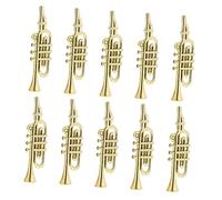 Beaupretty 20Pcs Mini Plastic Musical Instruments Christmas Tree Ornaments Lightweight Miniature Xmas Decorations for DIY Wreaths and Home Compact Party Accessories for Festive Crafts